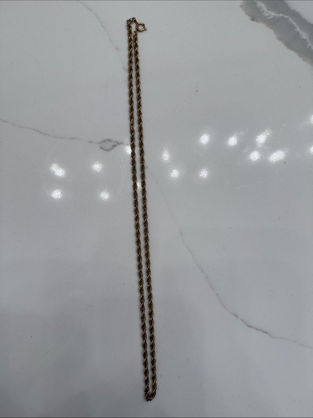 Gold filled Rope Chain Necklace